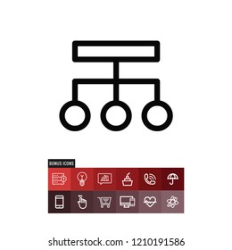 Diagram vector icon