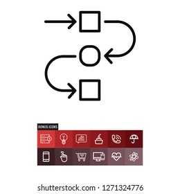 Diagram vector icon