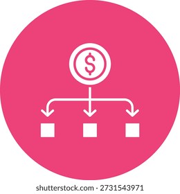 Icono de Vector de diagrama. Se puede utilizar para aplicaciones de impresión, móviles y de Web.