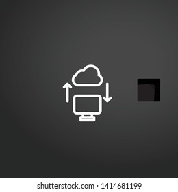 Diagram vector icon. Diagram concept stroke symbol design. Thin graphic elements vector illustration, outline pattern for your web site design, logo, UI. EPS 10.