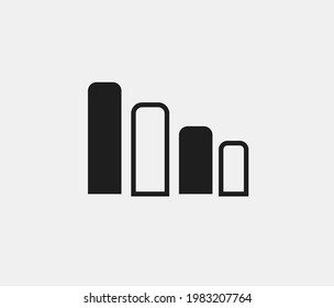 Icono de vector de diagrama. Trazo editable. Símbolo en estilo de arte de línea para diseño, presentación, sitio web o elementos de aplicaciones, logotipo. Gráficos vectoriales de píxeles - Vector