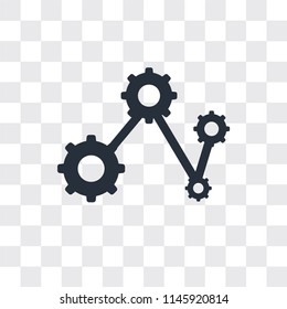 Diagram vector icon isolated on transparent background, Diagram logo concept