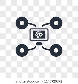 Diagram vector icon isolated on transparent background, Diagram logo concept