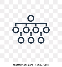 Diagram vector icon isolated on transparent background, Diagram logo concept