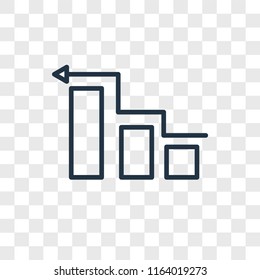 Diagram vector icon isolated on transparent background, Diagram logo concept