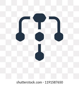 Diagram vector icon isolated on transparent background, Diagram transparency concept can be used web and mobile