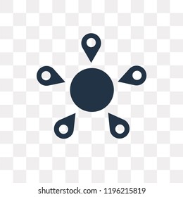 Diagram vector icon isolated on transparent background, Diagram transparency concept can be used web and mobile
