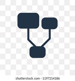 Diagram vector icon isolated on transparent background, Diagram transparency concept can be used web and mobile