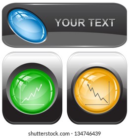 Diagram. Vector internet buttons.