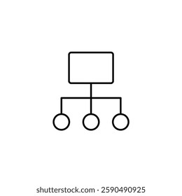 Diagram vector line icon icons design