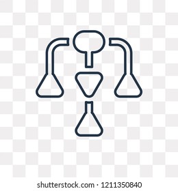 Diagram vector outline icon isolated on transparent background, high quality linear Diagram transparency concept can be used web and mobile