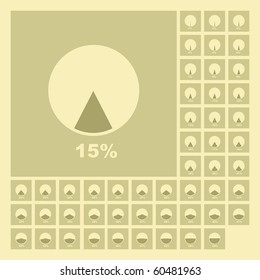 Diagram vector set. Business statistics vector.