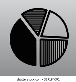 The diagram - a visual aid vector illustration