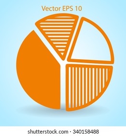 The diagram - a visual aid vector illustration