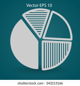 The diagram - a visual aid vector illustration