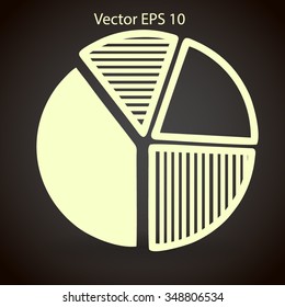 The diagram - a visual aid vector illustration