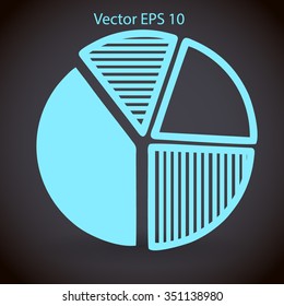 The diagram - a visual aid vector illustration
