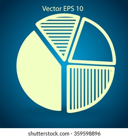 The diagram - a visual aid vector illustration