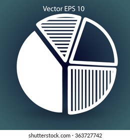 The diagram - a visual aid vector illustration