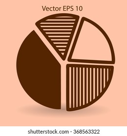 The diagram - a visual aid vector illustration