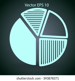 The diagram - a visual aid vector illustration