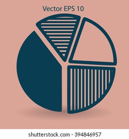 The diagram - a visual aid vector illustration