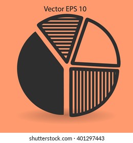 The diagram - a visual aid vector illustration