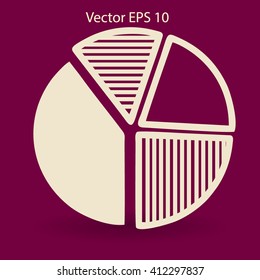 The diagram - a visual aid vector illustration