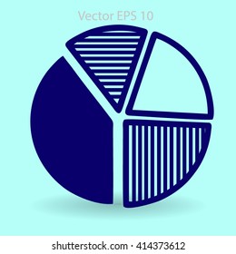 The diagram - a visual aid vector illustration