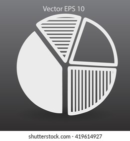The diagram - a visual aid vector illustration