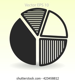 The diagram - a visual aid vector illustration