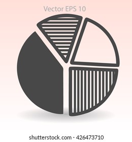 The diagram - a visual aid vector illustration
