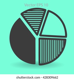 The diagram - a visual aid vector illustration