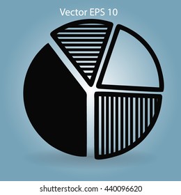 The diagram - a visual aid vector illustration
