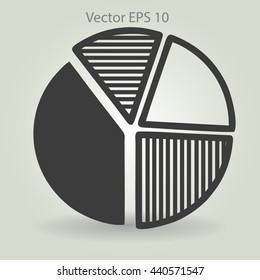 The diagram - a visual aid vector illustration