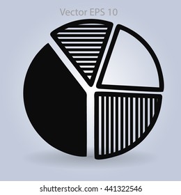 The diagram - a visual aid vector illustration