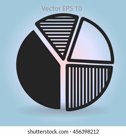 The diagram - a visual aid vector illustration