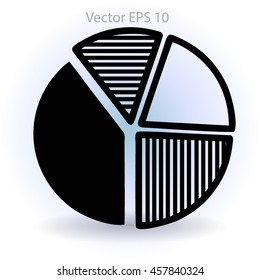 The diagram - a visual aid vector illustration