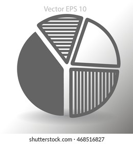 The diagram - a visual aid vector illustration