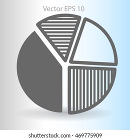 The diagram - a visual aid vector illustration