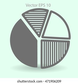 The diagram - a visual aid vector illustration
