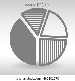 The diagram - a visual aid vector illustration