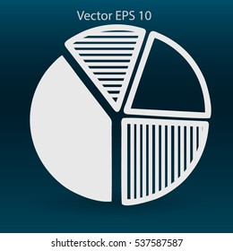 The diagram - a visual aid vector illustration