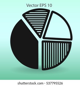The diagram - a visual aid vector illustration