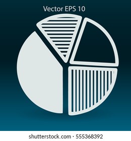 The diagram - a visual aid vector illustration