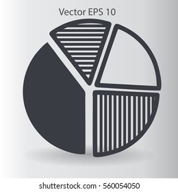 The diagram - a visual aid vector illustration