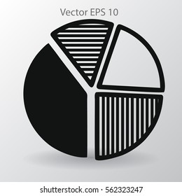 The diagram - a visual aid vector illustration