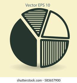 The diagram - a visual aid vector illustration