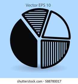 The diagram - a visual aid vector illustration