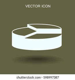 The diagram - a visual aid vector illustration